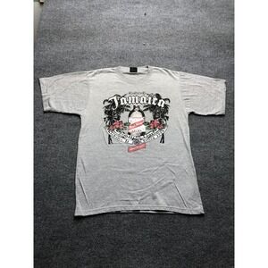 y2k Jamaica Shirt Mens XL Gray Jamaican Lager Beer Graphic T-Shirt Promo